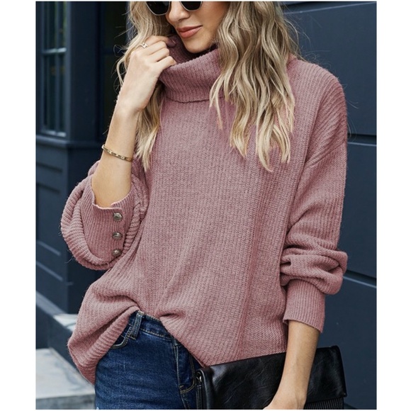 Ribbed knit pullover turtleneck SWEATER - CREAM - Picture 2 of 16